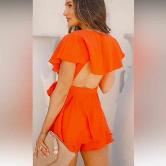 Wrap ruffle romper - Picture 3 of 4